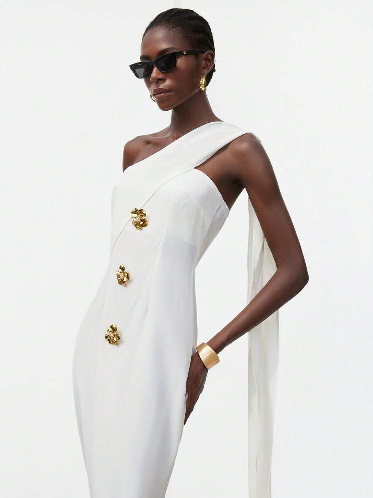 wrap style bodycon dress Femmeiva Sexy Strapless With Metallic 3D Floral Decor And Extra Long Ribbon Tie, Sleeveless Maxi Gown Made in our aqua FIT:Skinny Fit Flared Long Sleeve Polo Women's US Size:12