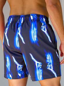 Manfinity VDAYZ Men's Fashion Beach Shorts, Suitable For Summer, Hawaiian - Multicolor - View 4