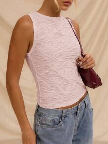 Avantive 粉色纹理无袖上衣 正式 返校 万圣节 婚礼 宾客 假期 千禧年 海滩 可爱 老师 外出 商务休闲装 优雅 生日 办公室 乡村 音乐会 俱乐部 西部 工作服 街头服饰 复古 节日 鸡尾酒会 狂欢 舞会 机场 搞笑 基本款 早午餐 2000 年代风格 紧身装 老钱风格 教堂 返校节 优雅 派对 朴素 仙女风 风骚 约会之夜 节日 度假装 坏人 斯德哥尔摩风格 夜生活