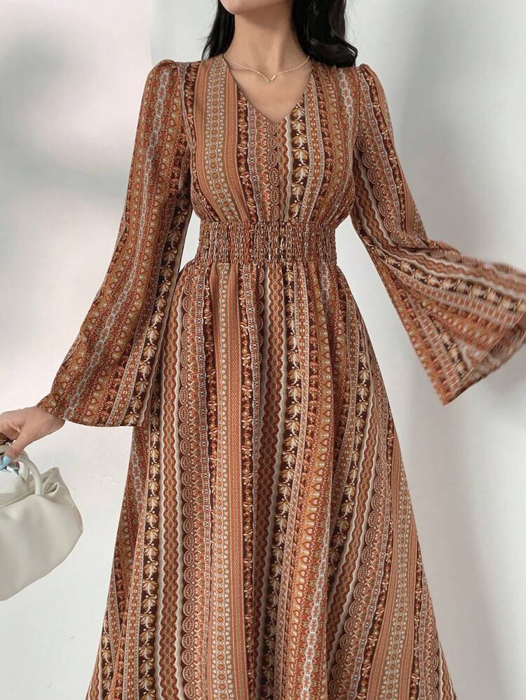 Women's Bohemian Style Midi Sundress, Summer New Arrival Boho