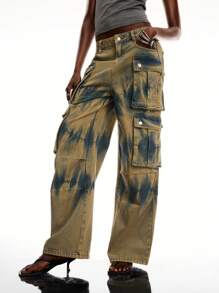 LYSMO Colorful Loose Casual Cargo Style Women's Jeans, Summer - Multicolor - View 4