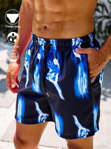 Manfinity VDAYZ Men's Fashion Beach Shorts, Suitable For Summer, Hawaiian - Multicolor - View 1