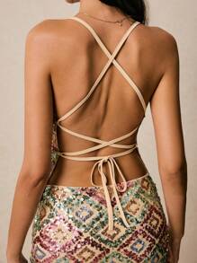 Poéselle Tenues pour femmes Ensembles de costumes à sequins Hauts bustier et jupes Ensembles jupe 2 pièces Femmes Top camisole et jupe en forme de cœur à paillettes et brillants Ensemble de deux pièces Tenues pour femmes Ensembles de deux pièces pour concert country Tenue de concert pour femmes Ensemble de festival Jupe à sequins et hauts à sequins