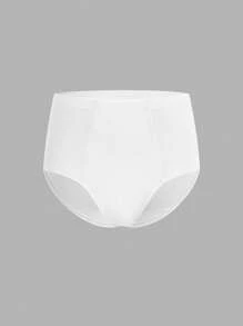 3 piezas de calzoncillos cómodos para niño preadolescente en blanco, verde y marrón claro - Multicolor - Ver 9