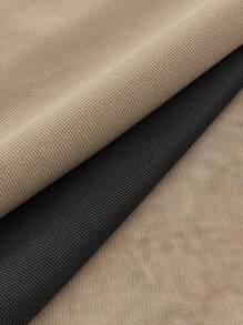 Manfinity NXTstreet 2件装男士针织休闲高领短袖T恤 - 黑色 - 查看 3