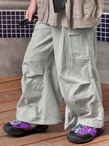 DAZY Tween Boys' Cargo Pants For Fall , Back To School Clothes - Grey - View 9