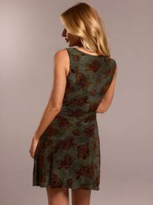 SHEIN Forever 21 Abito mini elegante da donna in jacquard, estivo