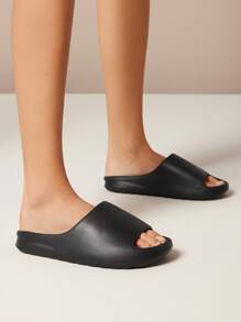 SHUZIA Thick Sole EVA Foam Slides Summer Shoes Spring Shoes Spring Break Easter - Black - View 6