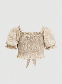 Sweetra Plus Size Vacation Shoulder Cutout T-Shirt And Mini Skirt 2 Pieces Set - Multicolor - View 15