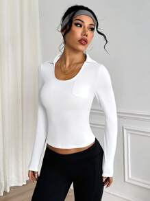 Easithlete Áo thun polo thể thao ngoài trời mùa hè đa năng dành cho nữ - Nhiều màu - Xem 5