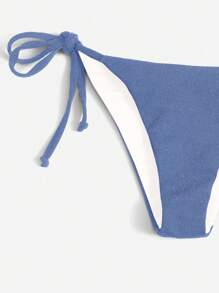 Swim Vcay Bikini deux-pièces bleu avec paillettes pour vacances à la plage