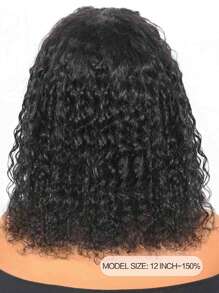 Water Wave Glueless Bob Wig Human Hair Wigs With Bangs Human Hair Lace Wigs For Women SHAGGY STYLE All Ready Wig Pre Bleached Pre Plucked Pre-Cut Lace Melting 4x4 Lace Closure Glueless Wig With Front Hair 100% Human Hair CHIC BOB 9AM HAIR - SNatural - View 11