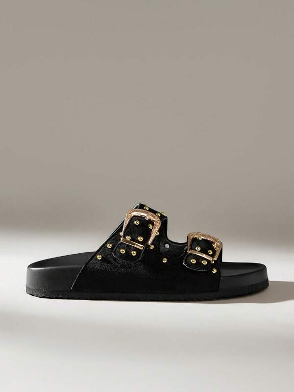 Solecia Women's Fashion Open Toe Strappy Casual Flat Sandals, Comfortable For Spring & Summer Holiday