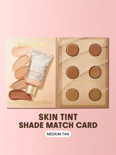 SHEGLAM Dew & Done Skin Tint With Spf20 Sample-Medium Tan Brand Beauty Makeup Face Paint Cosmetic For Women Girls Perfect For Winter Spring Ideal For Y2K Fancy Fashion Suitable For Birthday Gift Party Ready Best Color