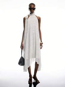 LYSMO Polka Dot Casual Women's Mid-Length Dress - Multicolor - View 5