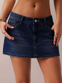 SHEIN Forever 21 New Arrival Spring Women Denim Skirt