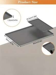 Alfombrilla de silicona para café, bandeja multifuncional para la encimera de la cocina o barra de café, protector para máquina de café - Multicolor - Ver 7