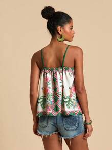 Travachic 热带印花休闲夏季吊带背心，度假，海滩 - 彩色 - 查看 2