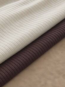 Manfinity VCAY 2 件装男士休闲修身无袖纯色背心，适合日常穿着 - 彩色 - 查看 3