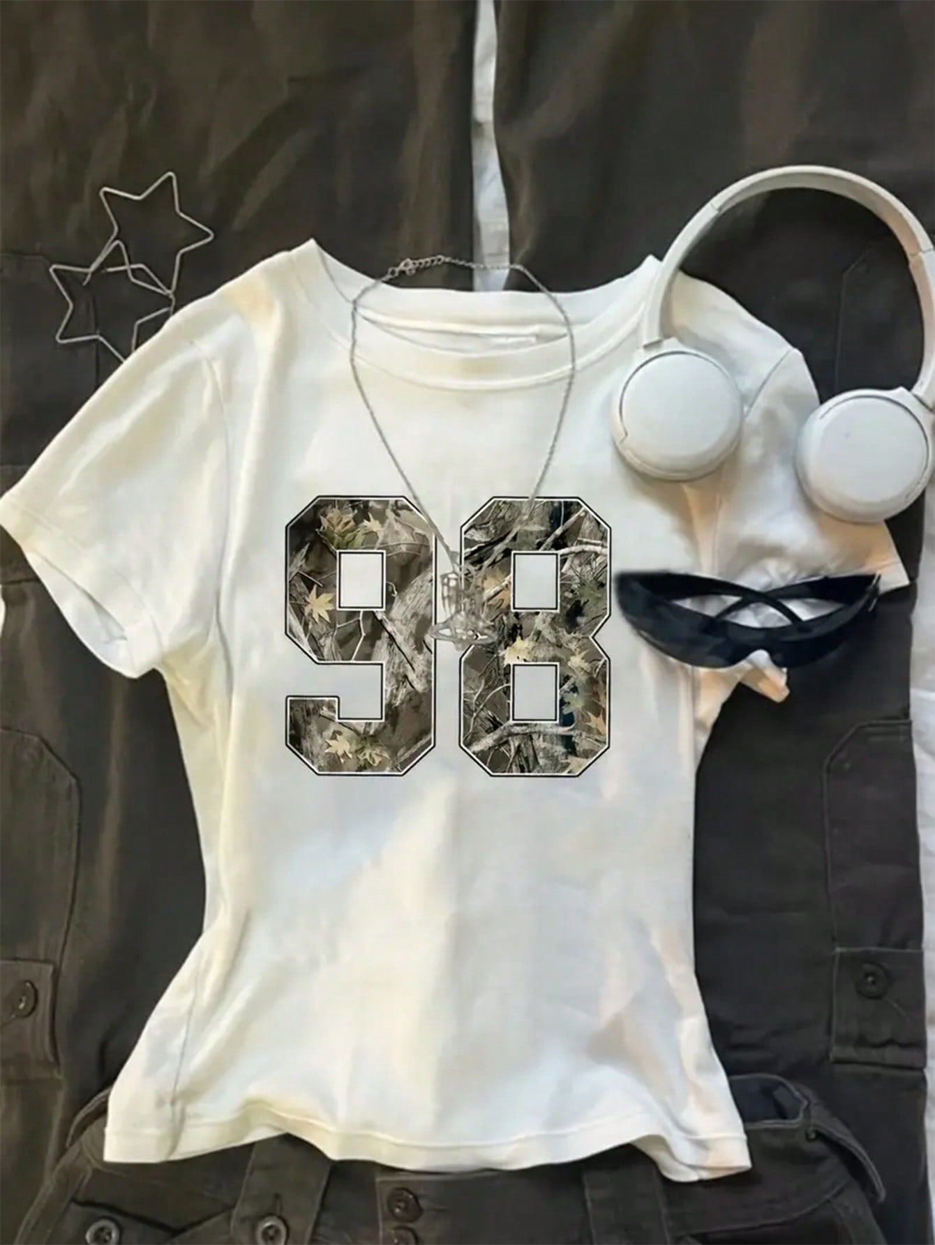 numeric print t-shirt