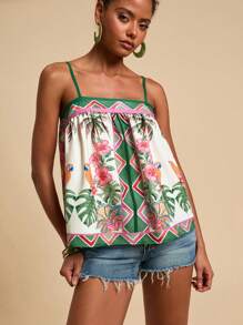 Travachic 热带印花休闲夏季吊带背心，度假，海滩 - 彩色 - 查看 7