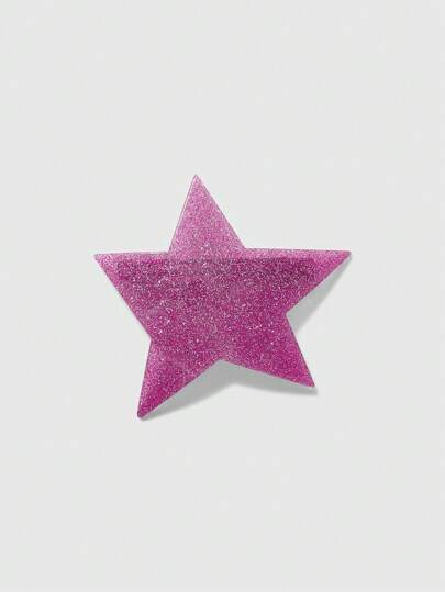 Anime 1 Stück Punk lila Stern Haarclip, Y2K funkelnder Spiralenwellen Haarclip, ausgefallenes Design Haaraccessoire