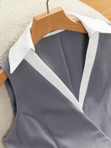 Modelyn Robe courte sans manches pour femmes, à la mode pour l'été