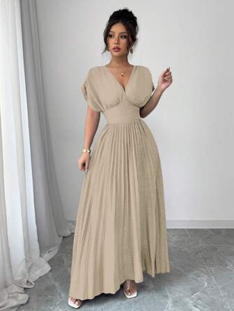 Rafferiza 女式蓝色十字结腰短款荷叶边连衣裙