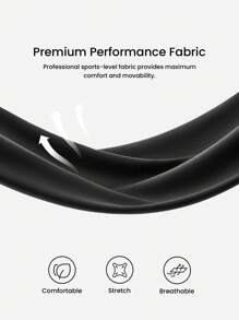 LUVLETTE Damen Leggings in Große Größen, knöchellang, einfarbig, Lässig, Sporthose, schwarz, Activewear Gym Leggings