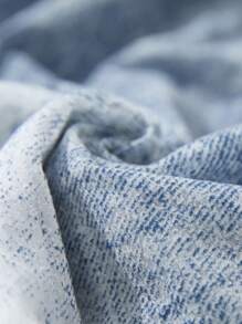 Aveloria Affinna Blue Ombre Flocked Texture Special Fabric High-End Design Loose Casual Versatile Wide Leg Semi-Sheer Women Long Pants Fall Cloth For Women