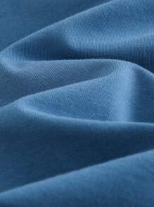 Cozy Pixies حزمة من قطعتين زي رضيع صبي بتصميم الدب الكرتوني الصوف الناعم و الجسم المحبوك قطعة رومبر وشورت الخصر المطاطي - متعدد الألوان - مشاهدة 7