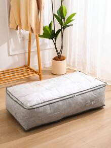 SHEIN 1 pièce Boîte de rangement pliable pour vêtements, sac de rangement sous le lit à grande capacité, sac de rangement en non-tissé pour couette, sac de transport et de rangement pour couette, sac de rangement pour vêtements et bagages, pour le stockage saisonnier et l'organisation des placards. Décorations d'automne, décorations de fête, décorations de chambre, décorations de Noël, idée de cadeau pour les fêtes