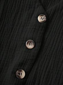 SHEIN LUNE White Cotton Rib-Knit Tank Top For Women, Spring - Black - View 9