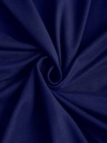 Sweetra Bộ 2 món áo crop top hở lưng và chân váy gợi cảm cho nữ, Xuân/Hè - Màu xanh hải quân - Xem 5