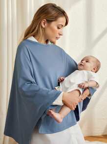 Cozy Pixies Copertura per allattamento multifunzionale e traspirante, utile per l'allattamento durante attività all'aperto - Viola chiaro - Visualizzare 7