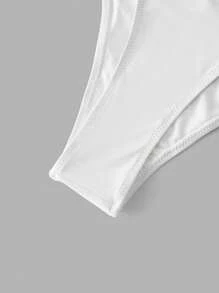 MOTF PREMIUM ASYMMETRICAL RING BIKINI BOTTOM FOR SUMMER BEACH VACATION - Beige - View 4