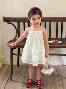 LMoss Kids 女婴针织合身休闲吊带背心裙