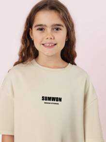 Sumwon Design Studios Oversized Tee Dress Fashion Cities Street Style Festival Relaxed Daily Casual Comfort Fashion Graphic Urban Printed Unisex Style - Yellow - View 3