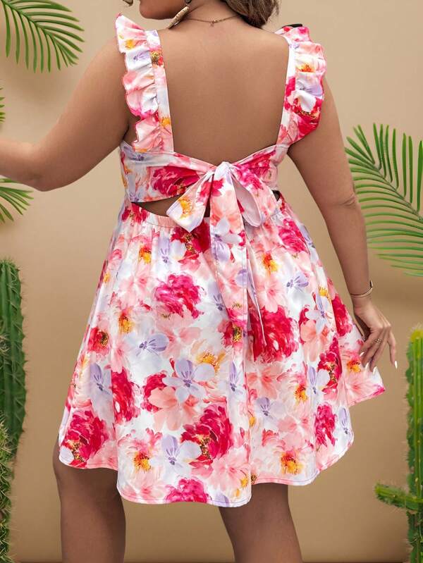 Travachic Rochie Boho Roșie Sexy Fără Spate Dimensiuni Plus Pentru Moda Femeilor De Vară