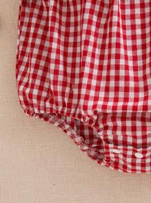 Souflis Souflis Body sin mangas con escote descubierto y volantes para bebé niña, con decoración de volantes en la cintura + Sombrero de cubo