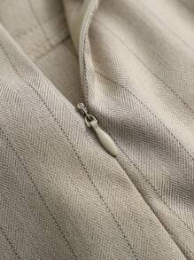 SHEIN Tall Lässige gestreifte, weite, luftige Cargohose, vielseitige, bequeme Bermuda-Shorts für Damen, Frühling/Sommer