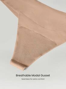 GLOWMODE 2 bucăți de lenjerie intimă tanga ușoară, respirabilă, cu talie joasă, fără cusături, pentru antrenament zilnic - Multicolor - Vizualizare 5