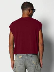 SUMWON Top de tirantes caja súper con bordes crudos, top sin mangas para uso atlético, informal y de verano, ideal para festivales y uso en la calle