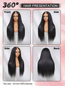 QUICK WEAR V 型假发 V 型人发 U 型假发 半假发 人发 Yaki 直发 100% 真人发 自然黑色 EasiContour V 型无胶假发 带隐形抽绳 360° 舒适 V 型假发 透气帽 无蕾丝 无胶 可染色 加热 实惠假发 运动 度假 旅行 节日 舞会 户外 角色扮演 校园 学校 海滩 婚礼 露营 假日装扮 夏季装扮 度假氛围 魅力 优雅休闲 Y2k 时尚风格 Ss25 关键词 - SNatural - 查看 3