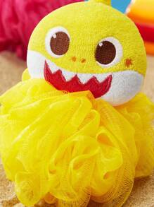 BABY SHARK X SHEIN 1个儿童沐浴海绵，3D卡通造型，带挂钩，适合居家旅行使用，男女通用，夏季、春季、海滩、度假皆宜 - 彩色 - 查看 7