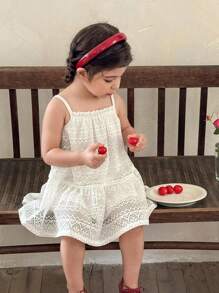 LMoss Kids 女婴针织合身休闲吊带背心裙