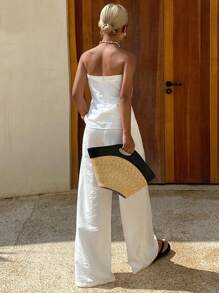 Livesso 女士两件套宽松休闲度假装，夏季