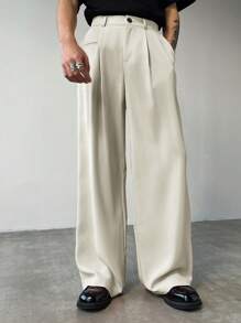 Claim Dot Men's Solid Color Fashionable Dress Pants For Summer