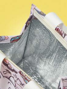 TOM & JERRY X SHEIN 卡通图案时尚隔热午餐袋、功能袋、冷藏袋 - 彩色 - 查看 5