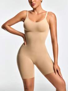 SHEIN 2 paquetes de mono de mujer de unicolor acanalado - Multicolor - Ver 7